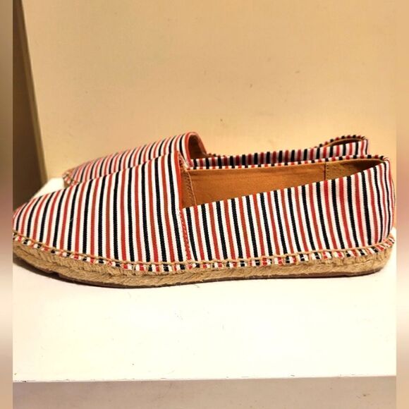 NEW J. Crew Red, White & Blue Striped Canvas Espadrille Flats Sz. 6.5 Ret $79 - Picture 5 of 7